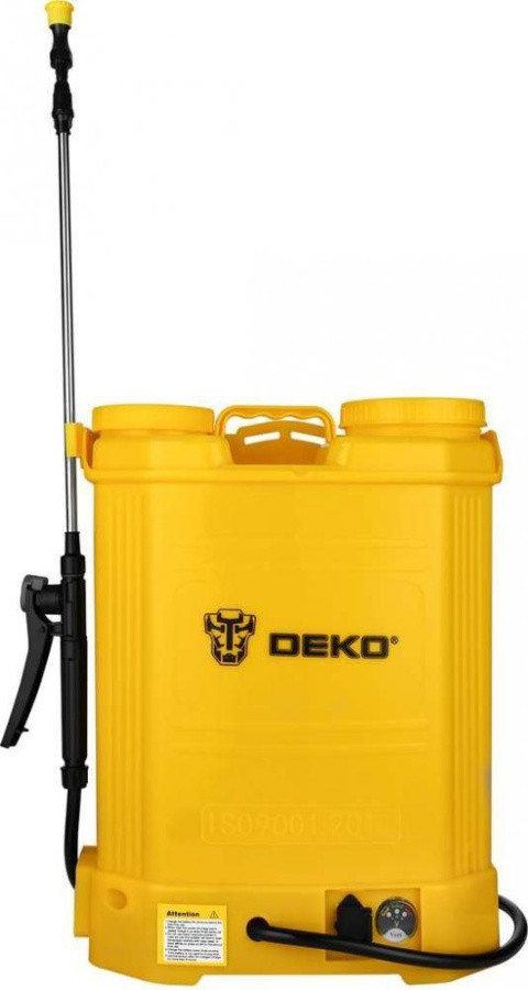 Садовый аккумуляторный опрыскиватель DEKO DKSP10 16л желтый (065-0942) - фото 1 - id-p223277944