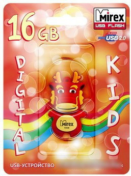 USB Flash Mirex DRAGON RED 16GB (13600-KIDDAR16) - фото 2 - id-p223278173
