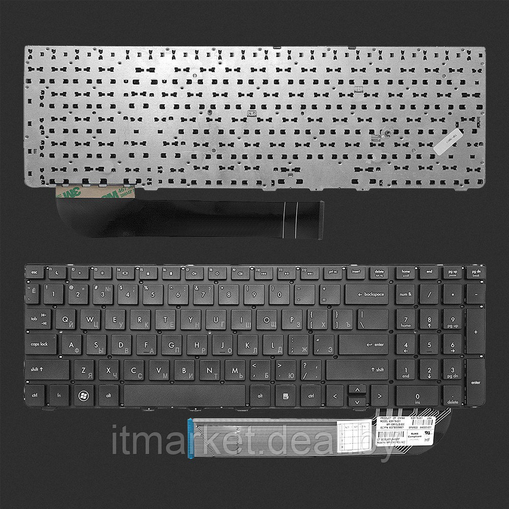 Клавиатура для ноутбука HP Probook 4535S, 4530S, 4730S, черная 002672 - фото 1 - id-p223278298