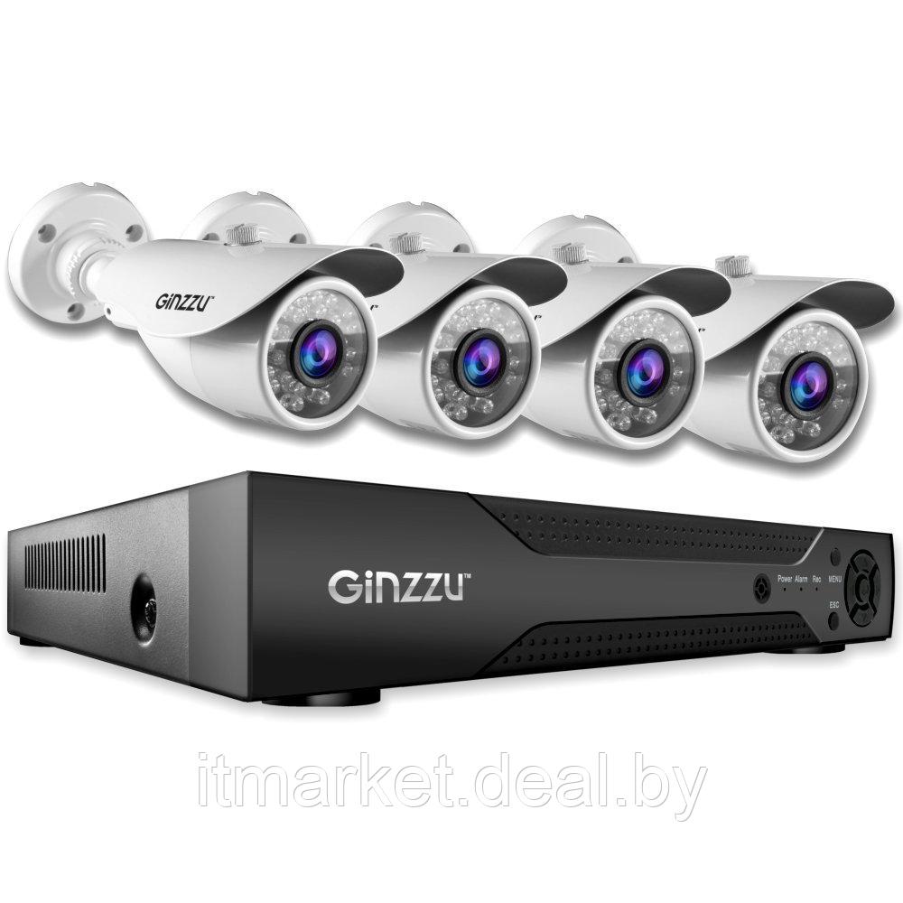 Комплект видеонаблюдения GINZZU HK-842N - фото 1 - id-p223278320