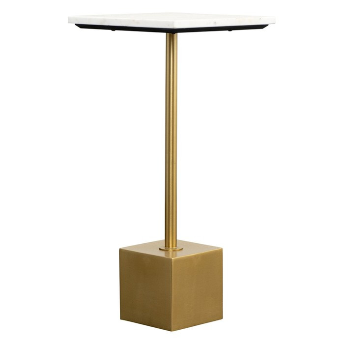 Столик приставной Svein, 300×300×630 мм, цвет мрамор / золотой - фото 1 - id-p223286640