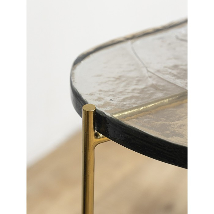 Столик кофейный Sigryd, 640×460×550 мм, цвет прозрачный / золотой - фото 3 - id-p223286670