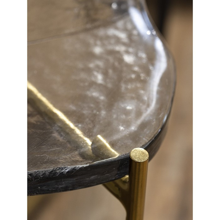Столик кофейный Sigryd, 640×460×550 мм, цвет прозрачный / золотой - фото 4 - id-p223286670