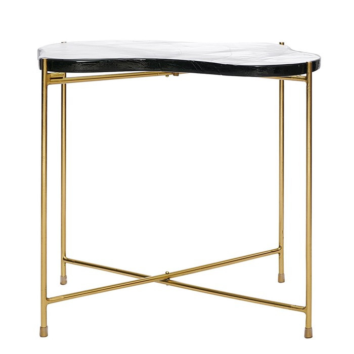 Столик кофейный Sigryd, 640×460×550 мм, цвет прозрачный / золотой - фото 7 - id-p223286670