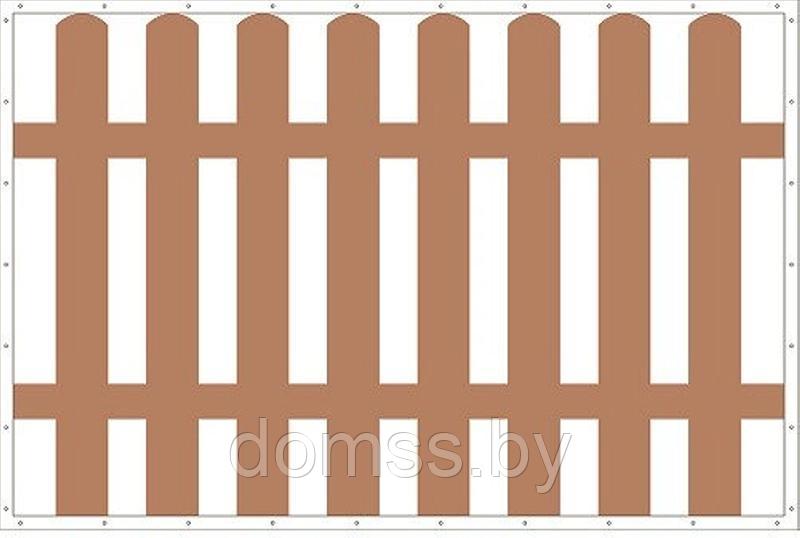 Баннерная cетка «Штакетник» нетканая виниловая сетка, армированная полиэфирной нитью 2000х1500мм - фото 3 - id-p223286928
