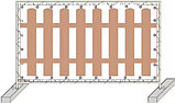 Баннерная cетка «Штакетник» – нетканая виниловая сетка, армированная полиэфирной нитью 2000х1500мм, фото 4