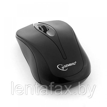 Мышь беспроводная Gembird MUSW-325, 2,4ГГц, USB, чёрная, батарейка