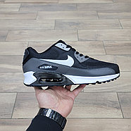Кроссовки Nike Air Max 90 Gray Black White, фото 2