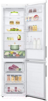 Холодильник с морозильником LG DoorCooling+ GA-B509CQWL - фото 4 - id-p223298201