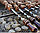 Набор кованых шампуров с деревянной ручкой (5 шт по 50 см). Толщина 3мм (нержавейка), фото 4