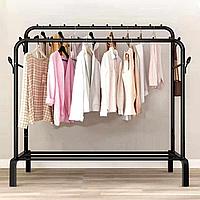 Вешалка для одежды напольная с полкой 110х40х150 см