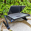 Складной cтолик трансформер для ноутбука  Multifunctional Laptop Table T8 с охлаждением, 2 вентилятора, фото 4