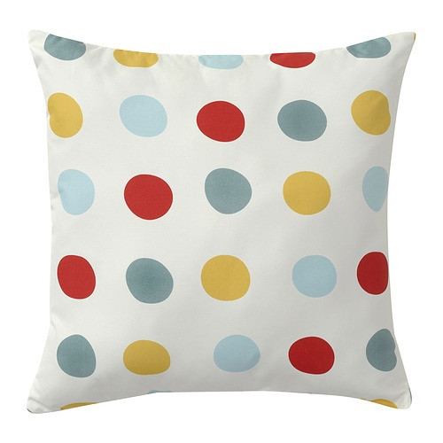 IKEA/ БРУКСВАРА подушка, 40x40 см, разноцветный/орнамент «точки» - фото 1 - id-p223304230