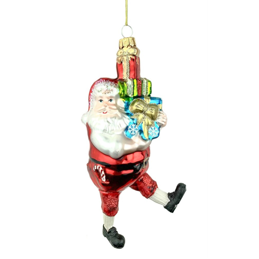 Елочное украшение Дед Мороз с подарками 17*8*6 см (126-031)
