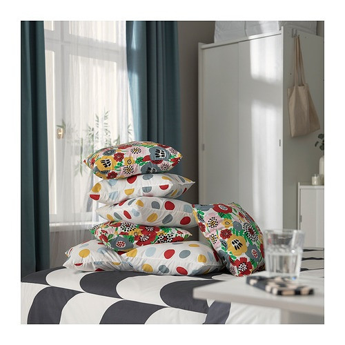 IKEA/ БРУКСВАРА подушка, 40x40 см, разноцветный/орнамент «точки» - фото 4 - id-p223304230