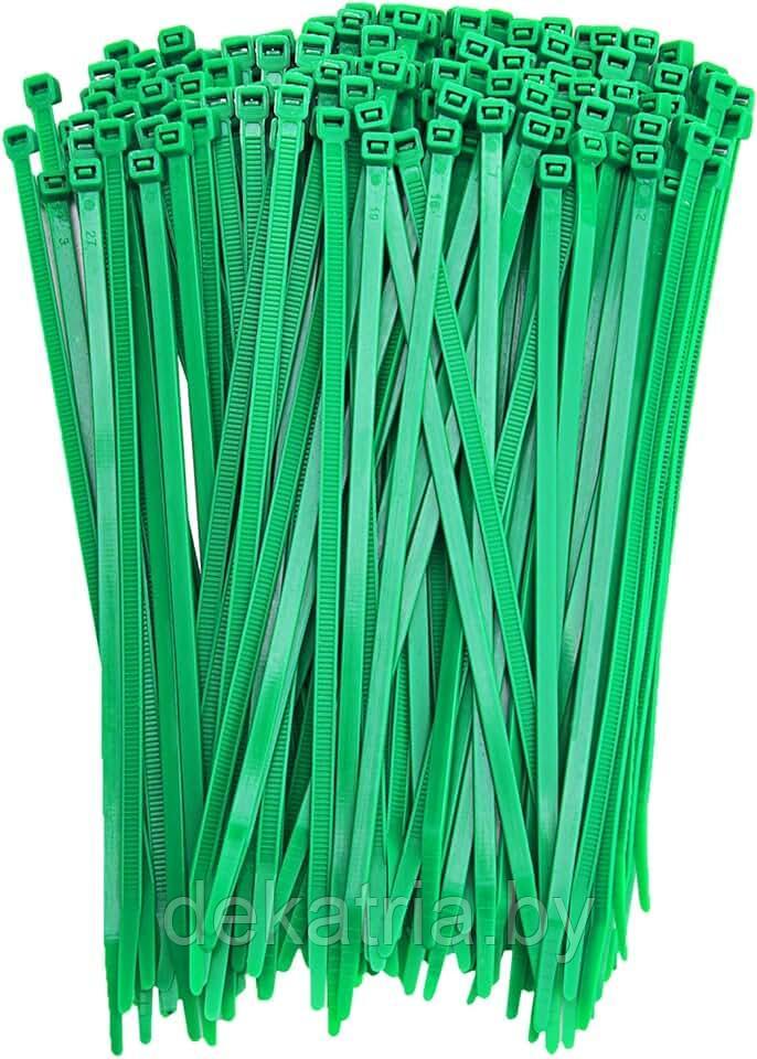 Хомуты нейлоновые КСС 4х200 мм 100 шт. (Зеленые) Fortisflex - фото 2 - id-p122800211