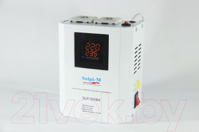 Стабилизатор напряжения Solpi-M SLP-500ВА - фото 2 - id-p223299020