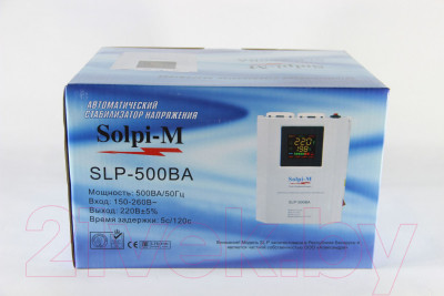 Стабилизатор напряжения Solpi-M SLP-500ВА - фото 8 - id-p223299020