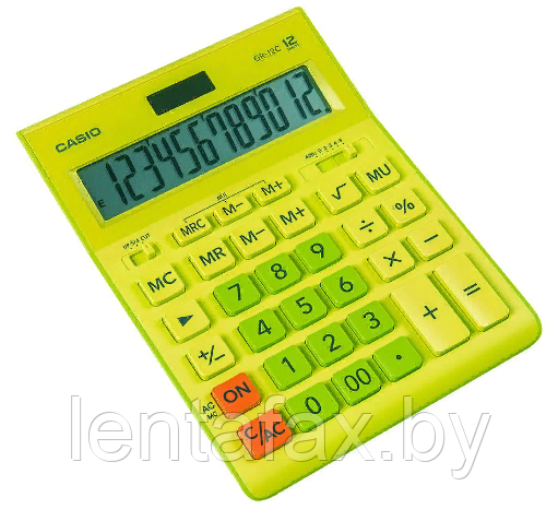 Калькулятор настольный 12р. GR-12 Casio, Салатовый. Цена без учета НДС 20%