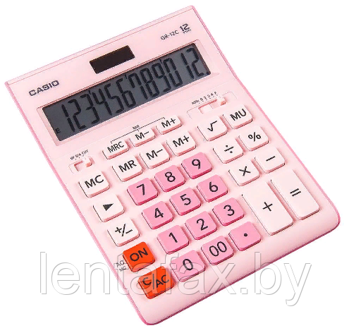 Калькулятор настольный 12р. GR-12 Casio, Оранжевый. Цена без учета НДС 20%