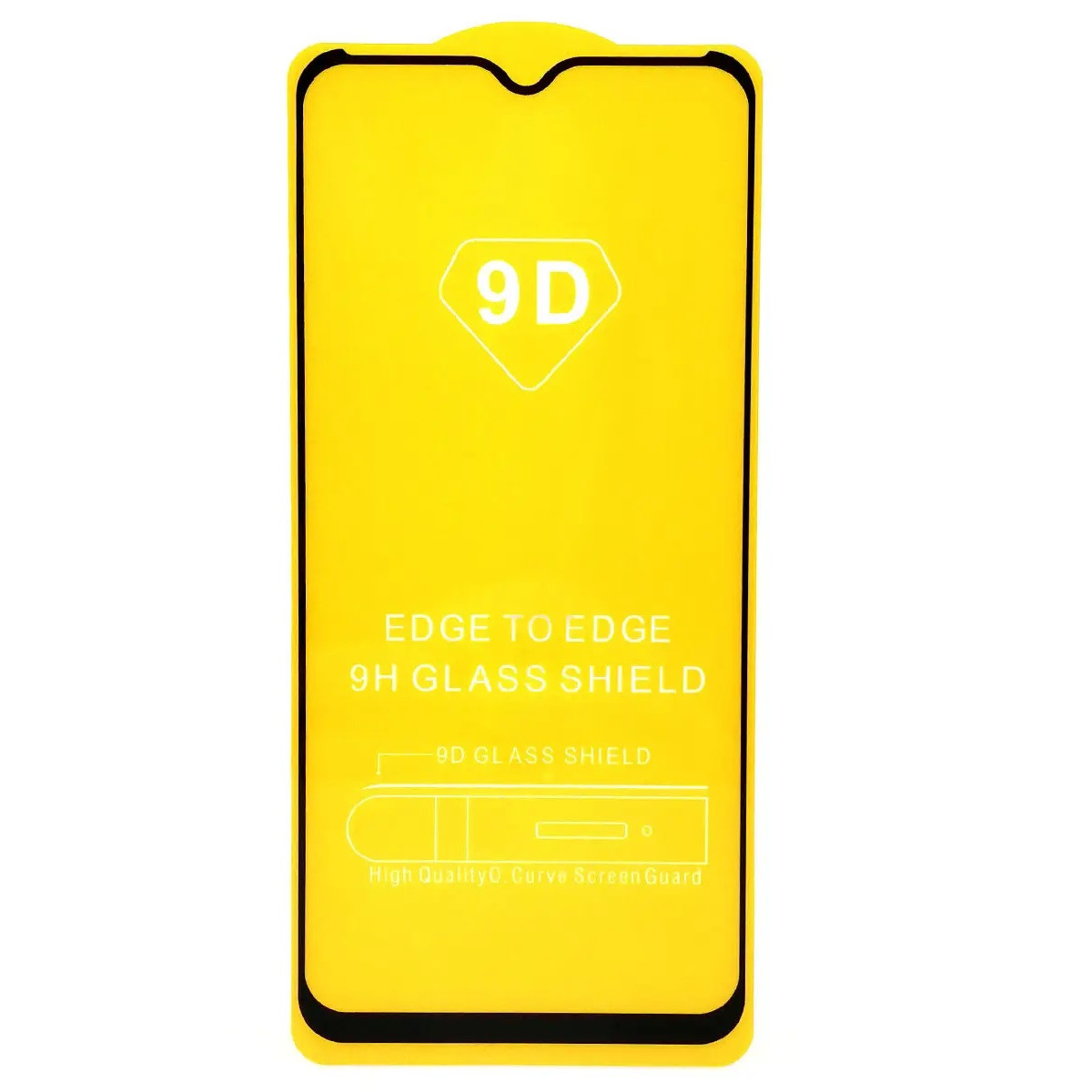 Защитное стекло Full-Screen для Realme 6i ( 5D-9D с полной проклейкой ) черный