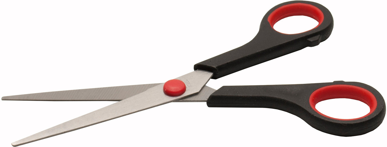 Ножницы Buro Smart универсальные 170мм ручки с резиновой вставкой черный/красный 1729351 - фото 2 - id-p223305260