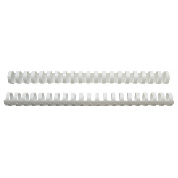 Пружины для переплета пластиковые Silwerhof d=25мм 181-210лист A4 белый (50шт), арт.1549876 - фото 2 - id-p223305266