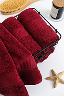 Полотенце махровое 70х140 см Бордо