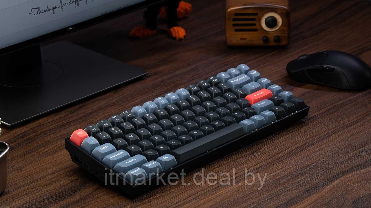 Клавиатура Keychron K2 PRO RGB (K2P-J1-RU) (K pro Red Switch) серый/черный - фото 2 - id-p223305555