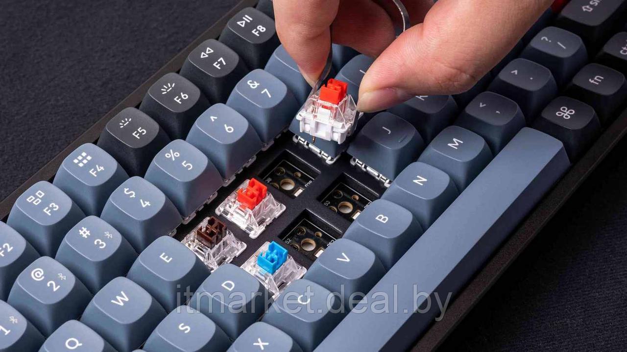 Клавиатура Keychron K2 PRO RGB (K2P-J1-RU) (K pro Red Switch) серый/черный - фото 4 - id-p223305555