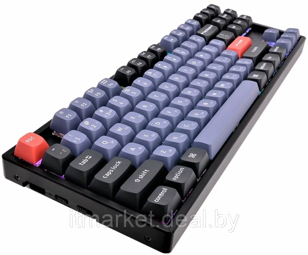 Клавиатура Keychron K8 Pro RGB (K8P-J2-RU) (Gateron G pro Blue Switch) серый/черный - фото 2 - id-p223305557