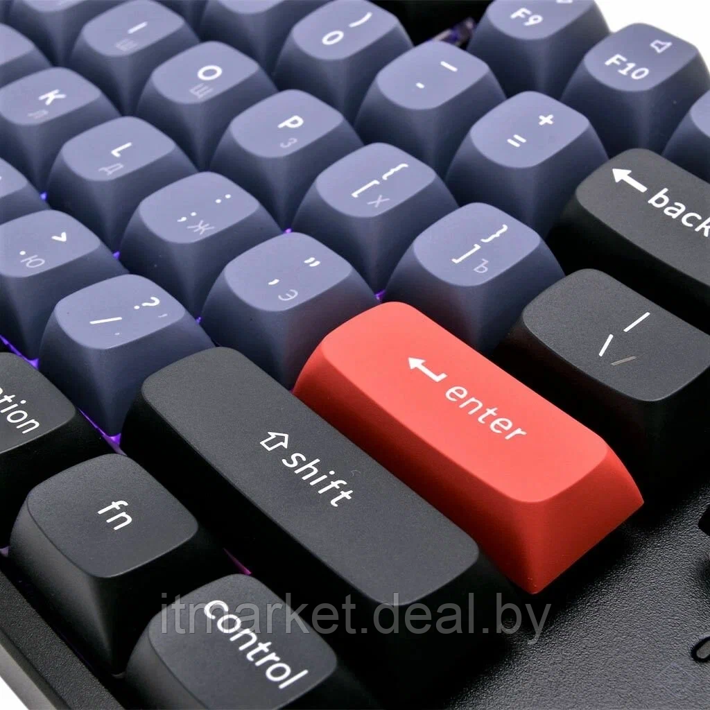Клавиатура Keychron K8 Pro RGB (K8P-J2-RU) (Gateron G pro Blue Switch) серый/черный - фото 4 - id-p223305557