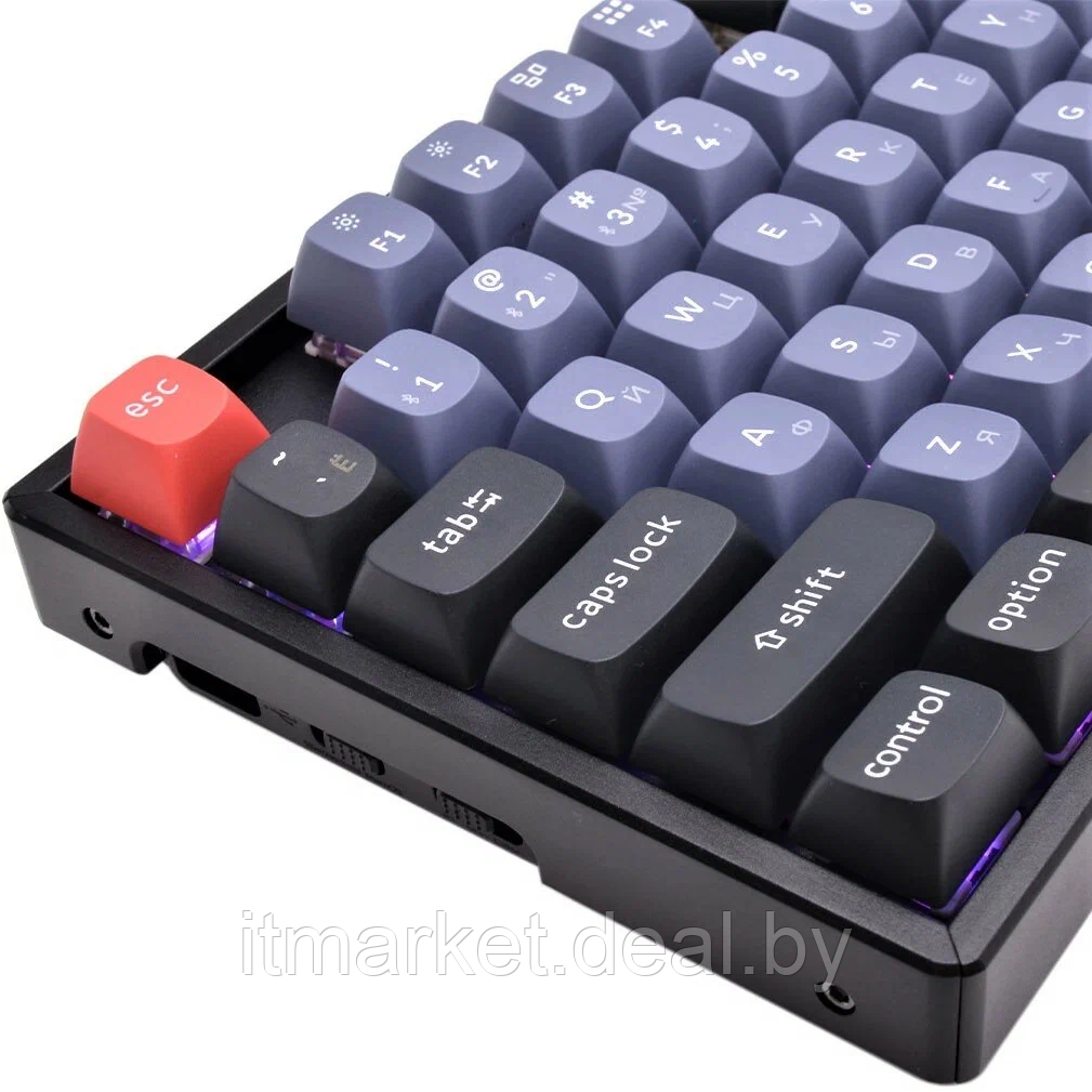 Клавиатура Keychron K8 Pro RGB (K8P-J2-RU) (Gateron G pro Blue Switch) серый/черный - фото 5 - id-p223305557