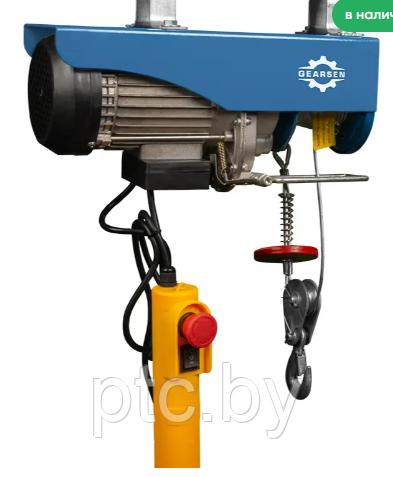 Таль электрическая мини стационарная GEARSEN PA 220В, 600/1200 кг, 12/6 м
