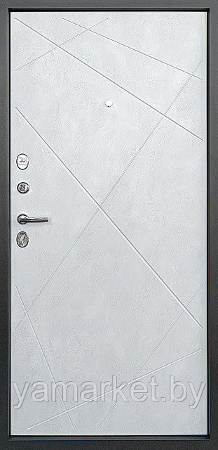 ПРОМЕТ Лаура (Бетон Снежный) | Входная металлическая дверь - фото 3 - id-p223313375