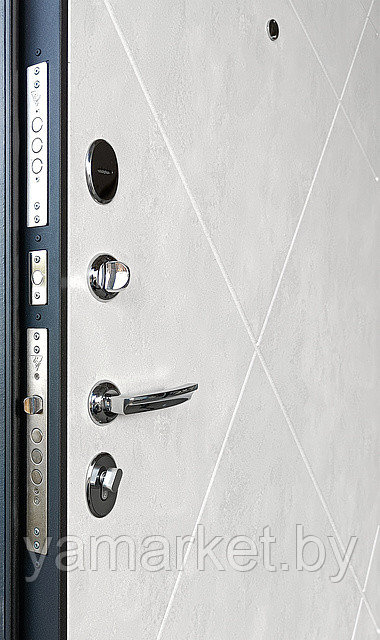 ПРОМЕТ Лаура (Бетон Снежный) | Входная металлическая дверь - фото 2 - id-p223313375