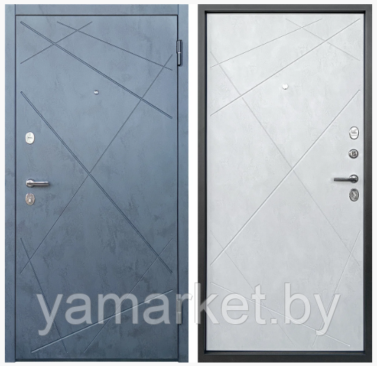 ПРОМЕТ Лаура (Бетон Снежный) | Входная металлическая дверь - фото 1 - id-p223313375