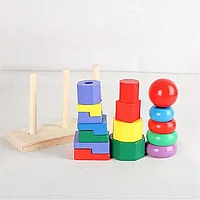 Сортер для малышей деревянный детская пирамидка