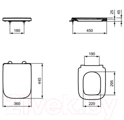 Сиденье для унитаза Ideal Standard T453101 - фото 6 - id-p223317048