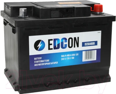 Автомобильный аккумулятор Edcon DC56480R - фото 1 - id-p223325589