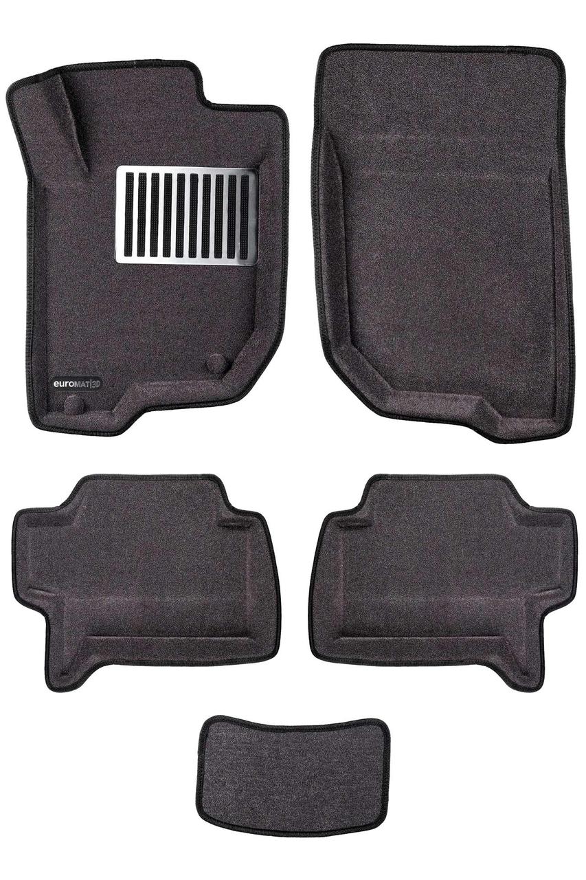 Коврики салона Euromat3D LUX для MITSUBISHI Pajero Sport (2008-2015) (СЕР) (EM3D) C3 EM3D-003612G (цвет Серый)