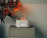 Увлажнитель воздуха с эффектом пламени Flame Aroma Humidifier, 5 в 1 (аромадиффузор, часы, будильник,, фото 2