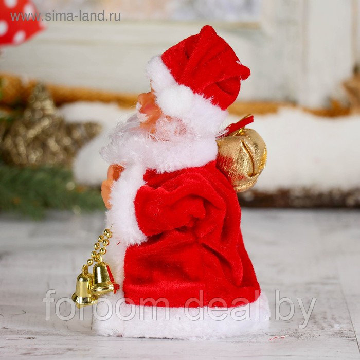 Фигура декоративная "Дед Мороз в кучерявой шубке" (h)16,5см, двигающаяся Зимнее Волшебство 827790 - фото 3 - id-p223326723