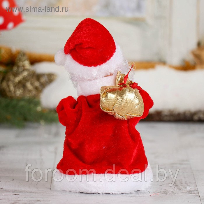 Фигура декоративная "Дед Мороз в кучерявой шубке" (h)16,5см, двигающаяся Зимнее Волшебство 827790 - фото 4 - id-p223326723