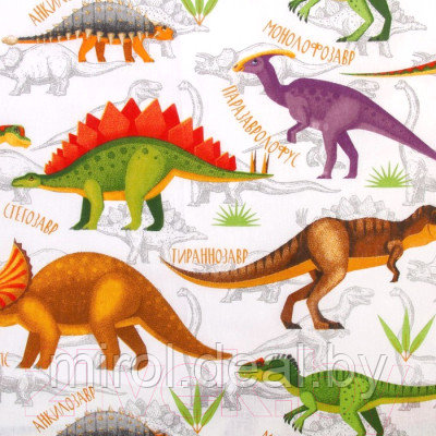 Комплект постельного белья Этель Динозавры / 2378750 - фото 2 - id-p223333487