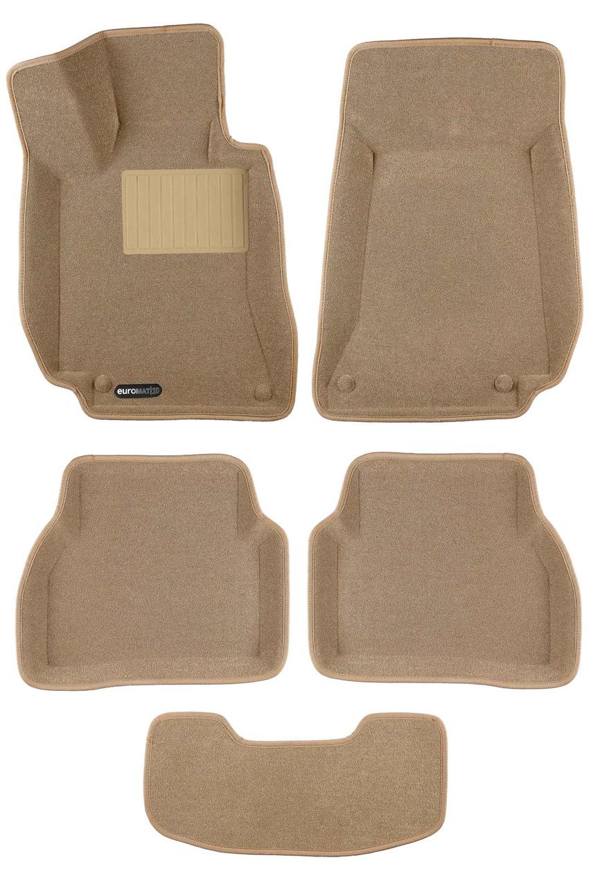 Коврики салона Euromat3D MERCEDES W205 (C-Class) (2015-) (БЕЖ) (EMC3D) C2 EMC3D-003514T (цвет Бежевый)