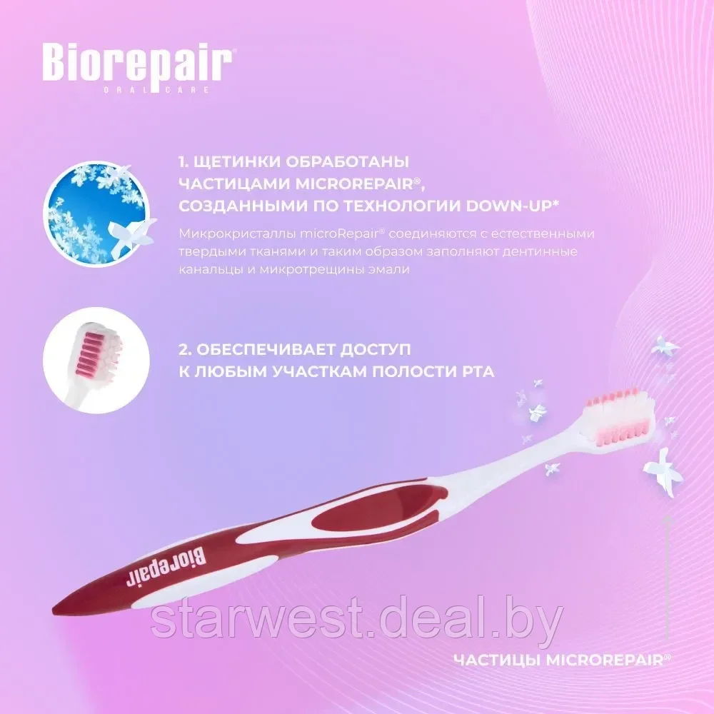 Biorepair Curve Toothbrush Super Soft / Ультра Мягкая Зубная щетка изогнутая мануальная / механическая - фото 6 - id-p223333843