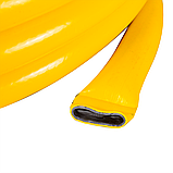 Шланг Вихрь поливочный ПВХ усиленный, пищевой трехслойный армированный 1", 25м (жёлтый), фото 3