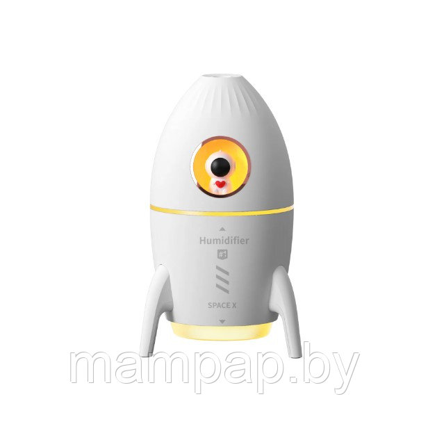 Увлажнитель (аромадиффузор) воздуха мини Ракета Rocket Humidifier HX-851 с подсветкой 350 ml - фото 3 - id-p223339928