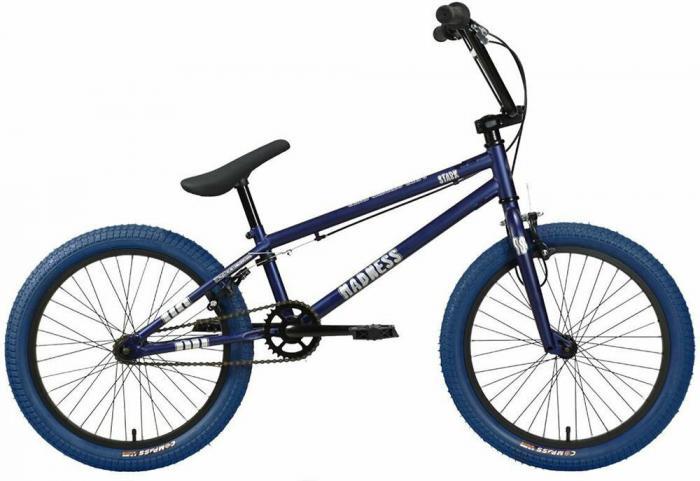 Трюковой велосипед bmx 20 дюймов для триала фристайла мальчиков ребенку STARK Madness бмх 1 темно-синий - фото 2 - id-p223343561